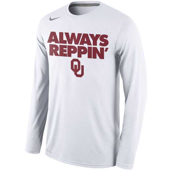 Oklahoma Sooners Nike Always Reppin Long Sleeve WEM Top - White,We sell and wholesale Oklahoma Sooners Nike Always Reppin Long Sleeve WEM Top - White on line form chian!